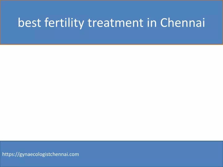 best fertility treatment in chennai