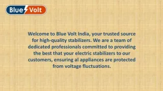 Servo voltage Stabilizer |Blue Volt India