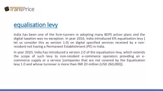 equalisation equalisation levy