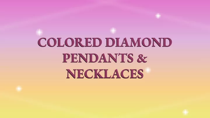 colored diamond pendants necklaces