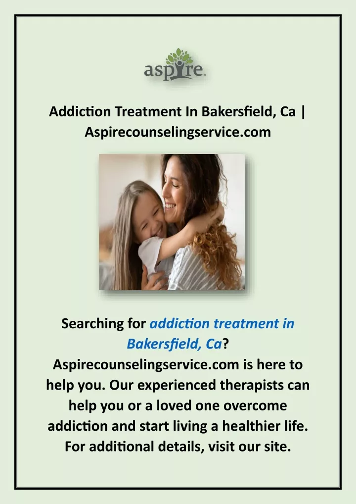 addiction treatment in bakersfield