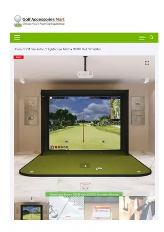 Flightscope Mevo  SIG10 Golf Simulator