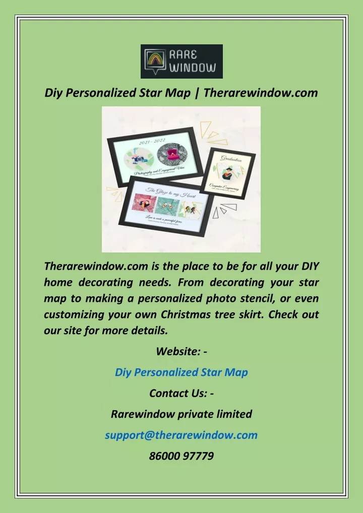 diy personalized star map therarewindow com