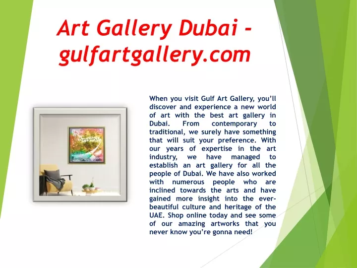 art gallery dubai gulfartgallery com