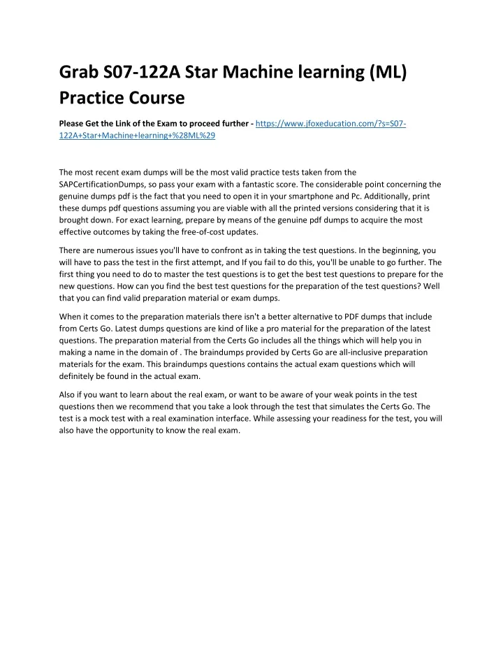 grab s07 122a star machine learning ml practice