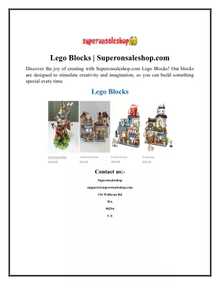 Lego Blocks  Superonsaleshop.com