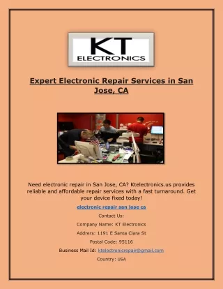 Visit Our Electronics Store in San Jose, CA