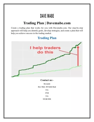 Trading Plan  Davemabe.com