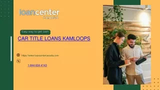 Get Car Title Loans Kamloops With Instant Way