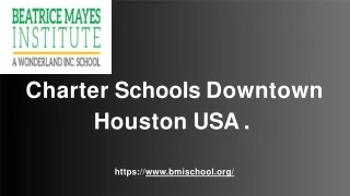 Charter Schools Downtown Houston USA . .pptx