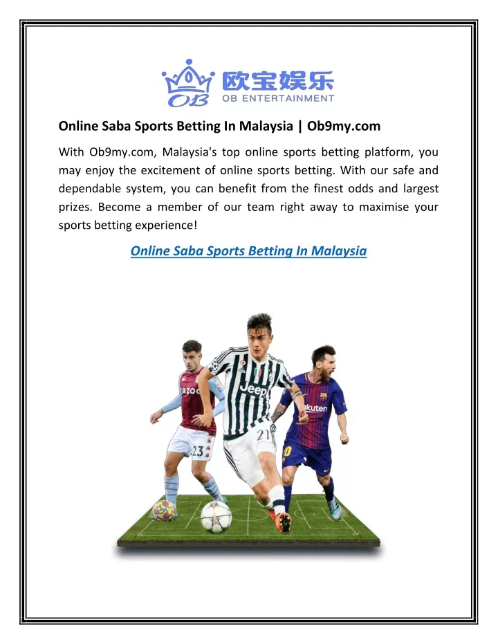 online saba sports betting in malaysia ob9my com