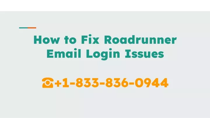 how to fix roadrunner email login issues
