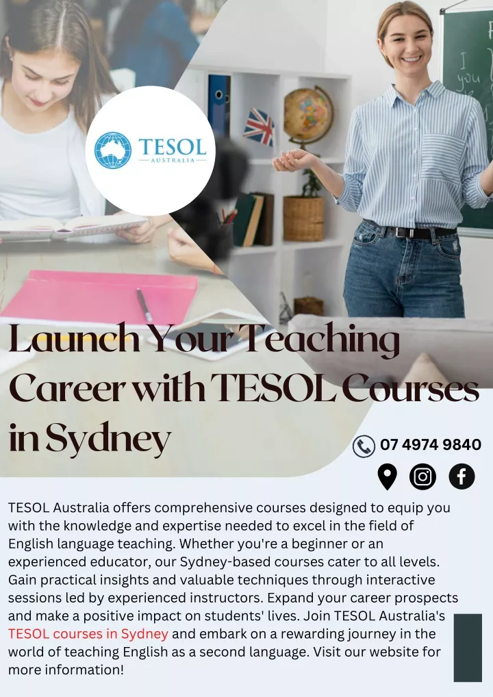launch your teaching career with tesol courses