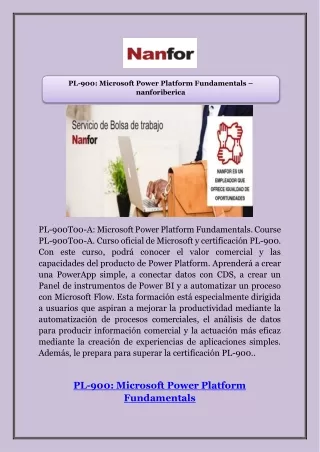 PL-900: Microsoft Power Platform Fundamentals – nanforiberica