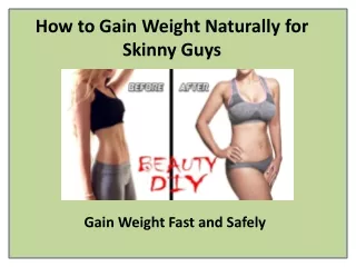 Gain Weight Fast and Safely