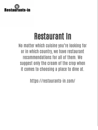 Restaurant-In