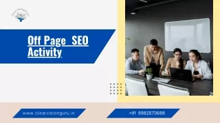 Off Page SEO Activity