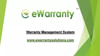 Warranty-Management-System