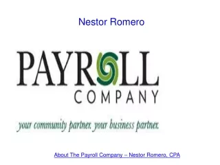 Nestor Romero, CPA