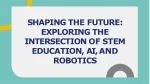 Stem education and AI - slide 1