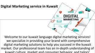 Digital Marketing service in Kuwait