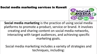 Social media marketing services in Kuwait