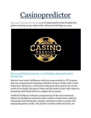 casinopredictor