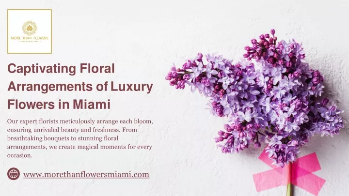 captivating floral arrangements of luxury flowers in miami