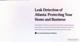 Leak-Detection-of-Atlanta services in Sandy Springs | Best Trusted Services