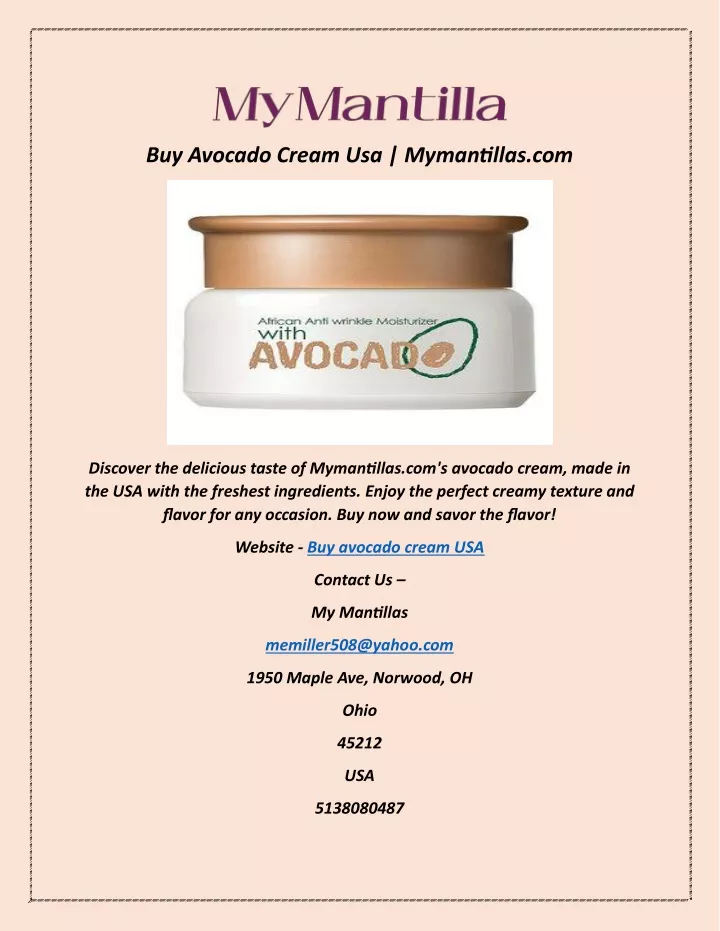 buy avocado cream usa mymantillas com