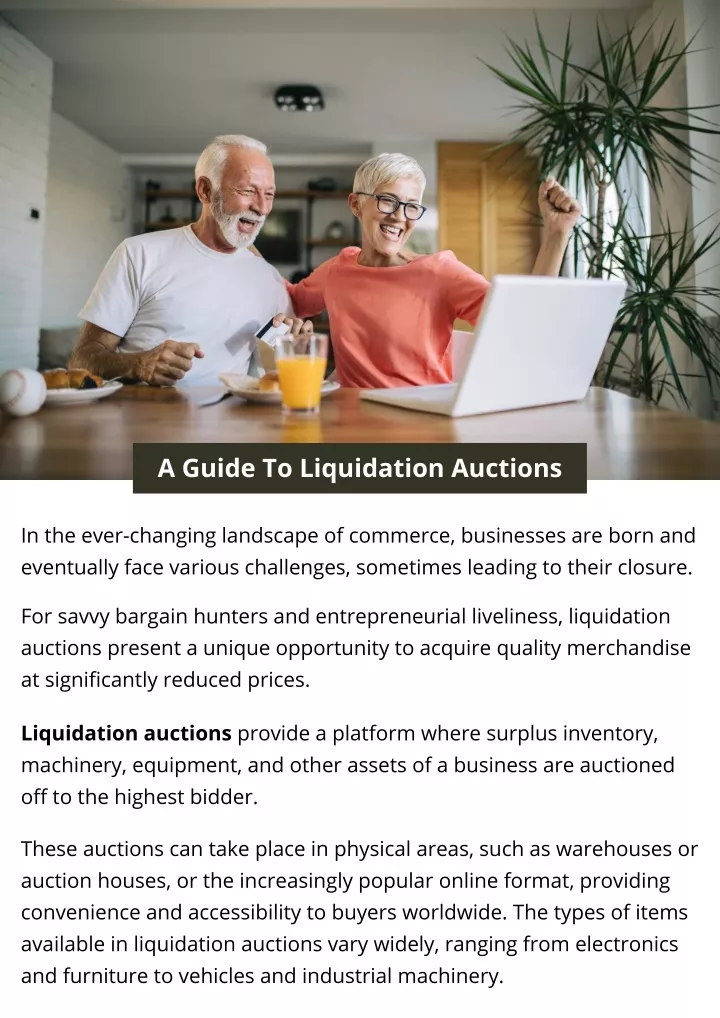 a guide to liquidation auctions