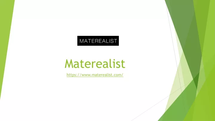 materealist https www materealist com