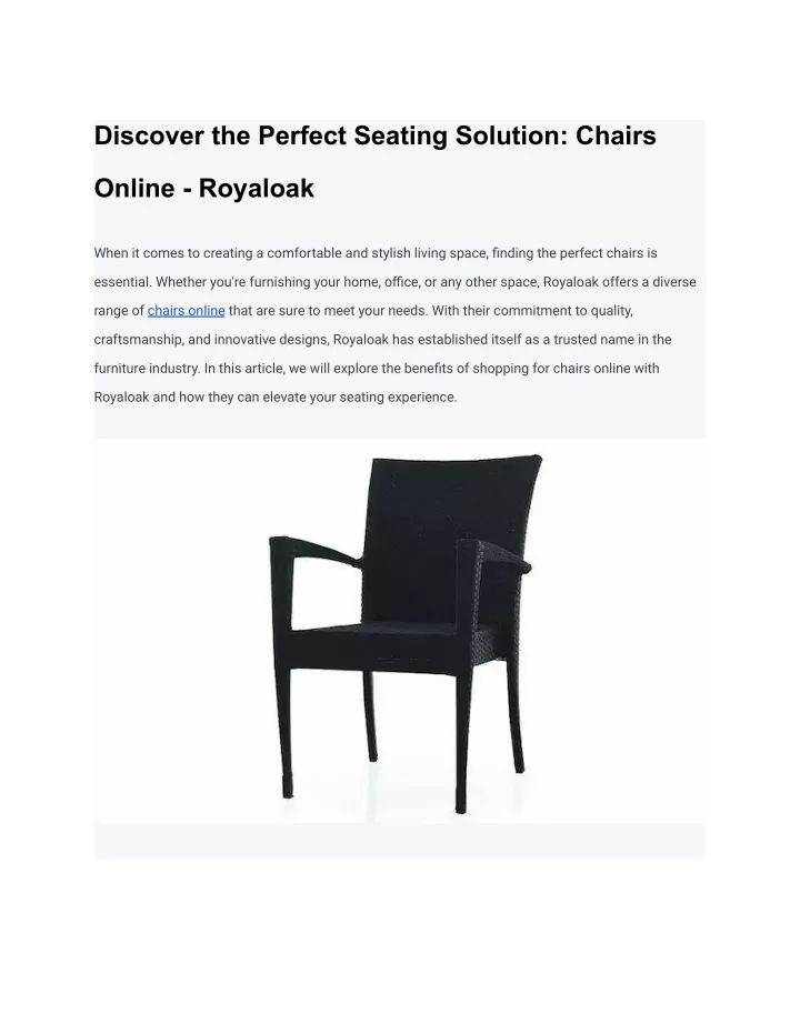 discover the perfect seating solution chairs