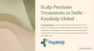 Scalp Psoriasis Treatments in Delhi NCR