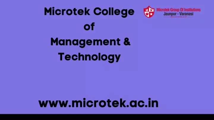 microtek college of management technology