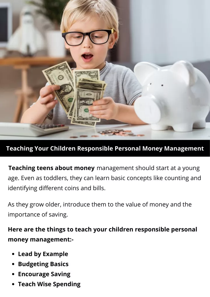 teaching your children responsible personal money