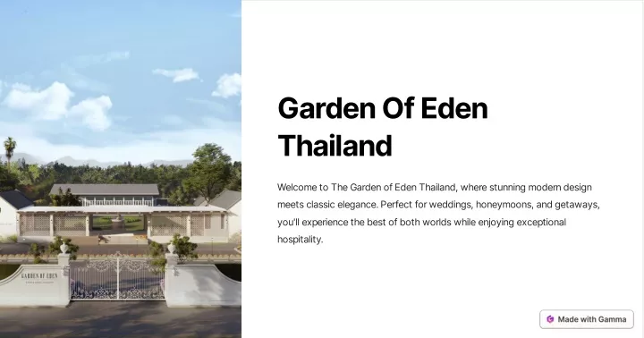 garden of eden thailand
