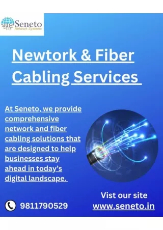 Newtork & Fiber Cabling Services