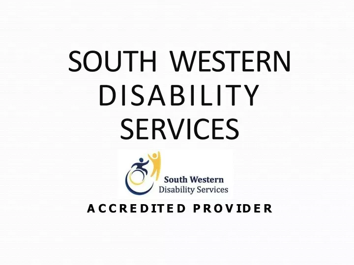 south western disability services