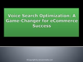 Voice Search Optimization: A Game-Changer for eCommerce Success