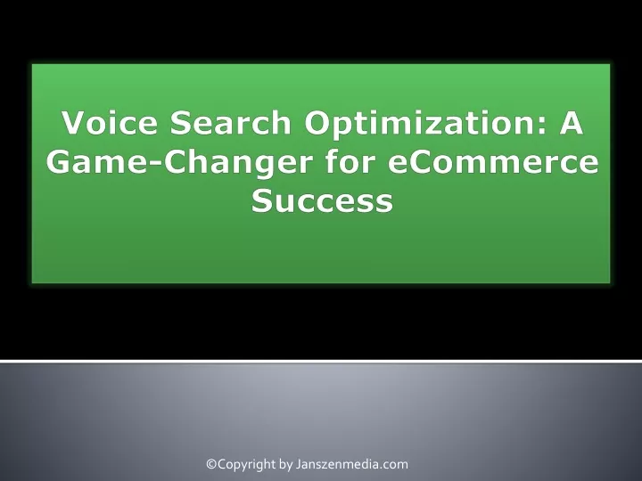 voice search optimization a game changer for ecommerce success