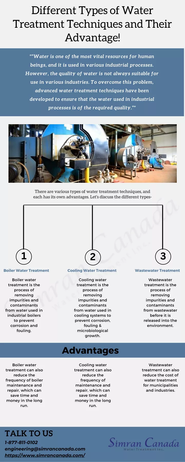 different types of water treatment techniques