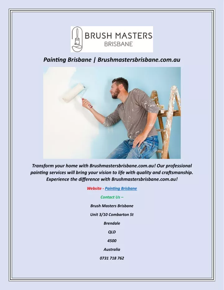 painting brisbane brushmastersbrisbane com au