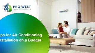 June Slide - Tips for Air Conditioning Installation on a Budget