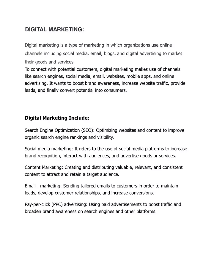 digital marketing