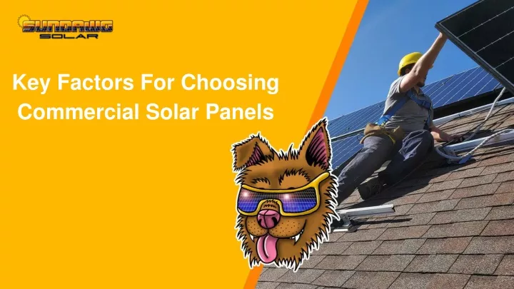 key factors for choosing commercial solar panels