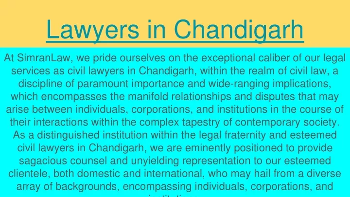 lawyers in chandigarh