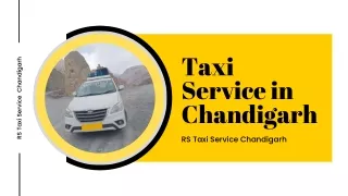 Taxi Service in Chandigarh | RS Taxi Service Chandigarh