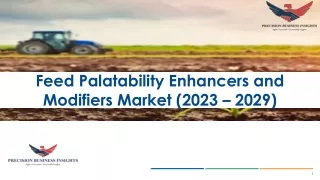 feed palatability enhancers and modifiers market