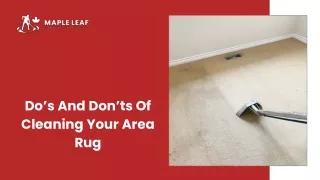 June Slides - Do’s And Don’ts Of Cleaning Your Area Rug